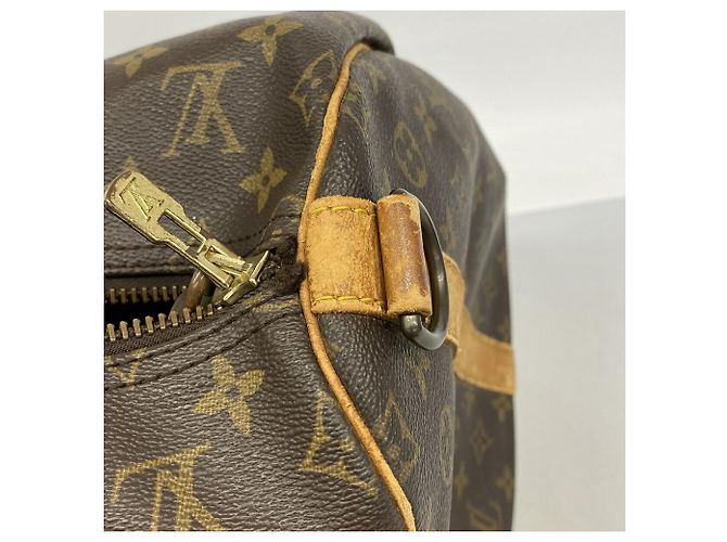 Louis Vuitton Monogram Keepall Bandoulière 55 Marrone - vista 8