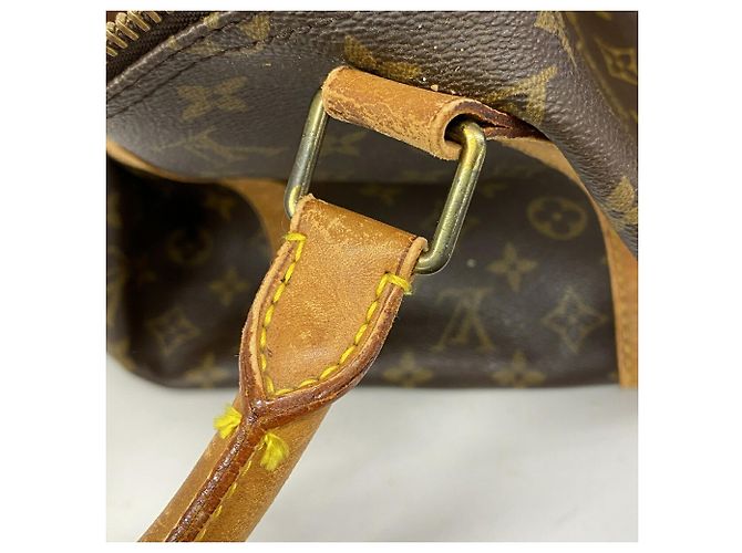 Louis Vuitton Monogram Keepall Bandoulière 55 Marrone - vista 9