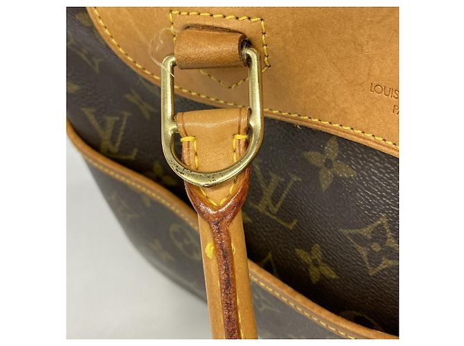 Borsa Louis Vuitton Monogram Deauville Marrone - vista 10