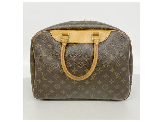Borsa Louis Vuitton Monogram Deauville Marrone - vista 12