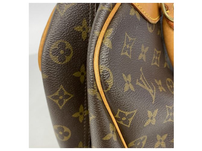 Borsa Louis Vuitton Monogram Deauville Marrone - vista 7