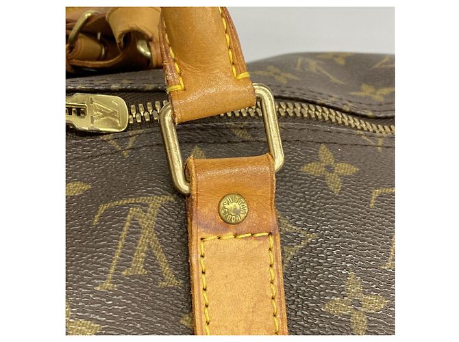 Borsa Boston Louis Vuitton Monogram Keepall 50 Marrone - vista 9