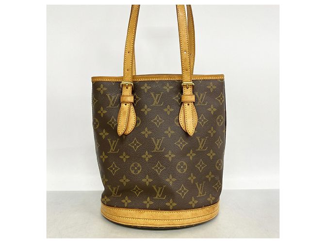 Saco Tote Louis Vuitton Monogram Bucket PM Marrom - vista 11