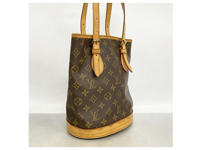 Saco Tote Louis Vuitton Monogram Bucket PM Marrom - vista 2