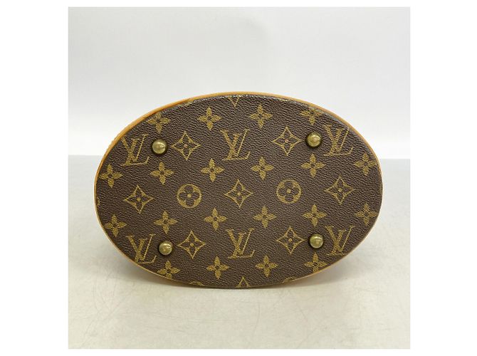 Saco Tote Louis Vuitton Monogram Bucket PM Marrom - vista 3