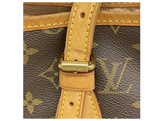Saco Tote Louis Vuitton Monogram Bucket PM Marrom - vista 9