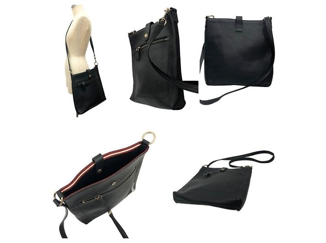 Borsa a tracolla in pelle Bally Nero - vista 2