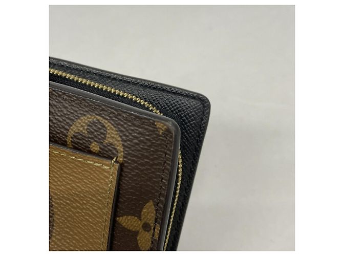 Louis Vuitton Monogram Giant Reverse Portefeuille Juliette Wallet Marrom - vista 6