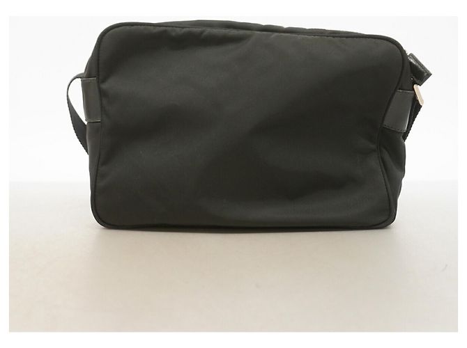 Borsa a tracolla Prada Saffiano Nylon Nero - vista 10