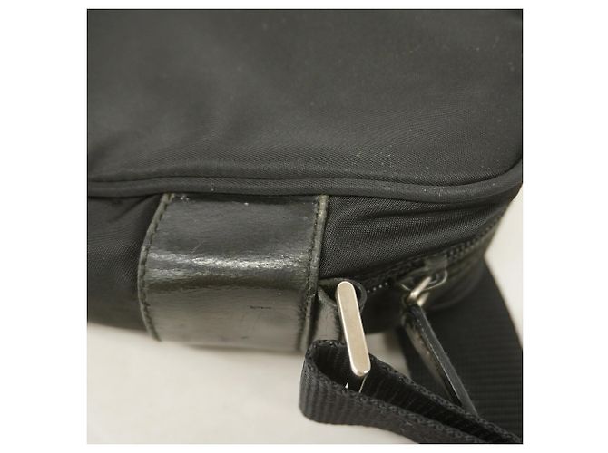 Borsa a tracolla Prada Saffiano Nylon Nero - vista 6