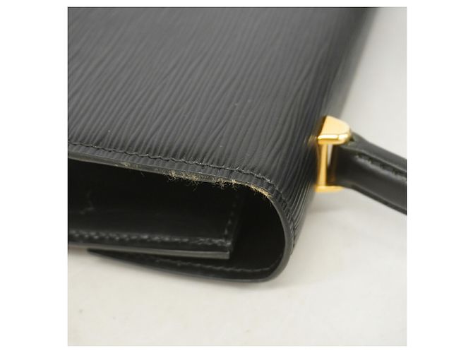 Borsa Louis Vuitton Epi Malzerbes M52372 Noir Nero - vista 7