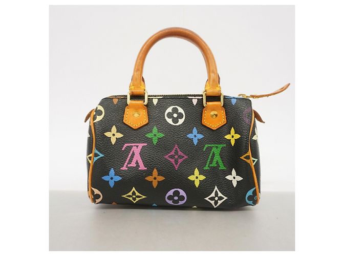 Borsa a mano Louis Vuitton Monogram Multicolor Mini Speedy Nero - vista 11