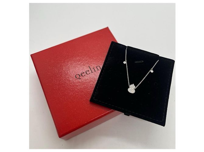 Autre Marque Bracciale Qeelin Koi Wulu in Platino e Diamanti Argento - vista 3