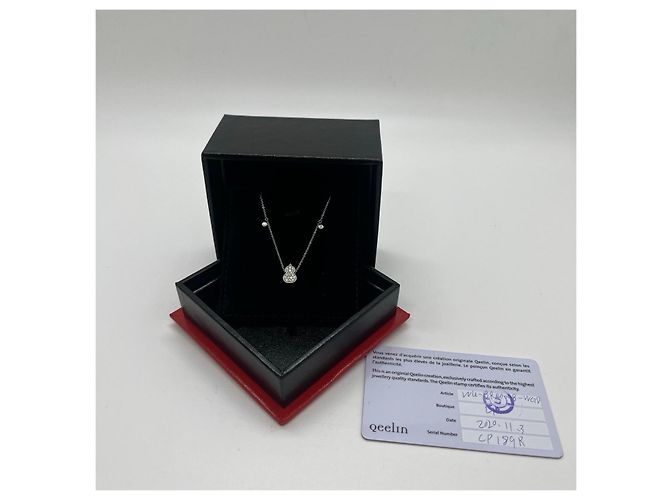 Autre Marque Bracciale Qeelin Koi Wulu in Platino e Diamanti Argento - vista 4