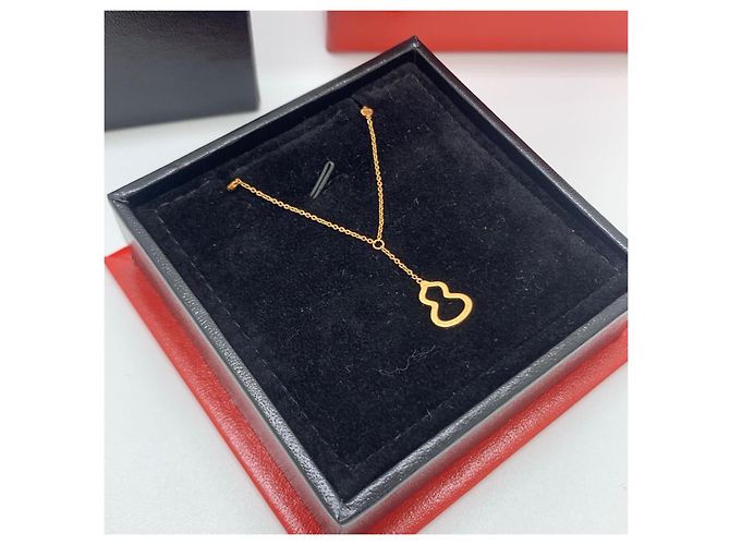 Autre Marque Collana Qeelin Kirin Petite Wulu in Oro 18k e Diamanti D'oro - vista 5