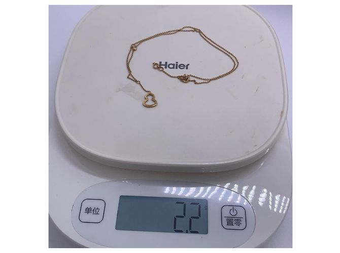 Autre Marque Collana Qeelin Kirin Petite Wulu in Oro 18k e Diamanti D'oro - vista 7