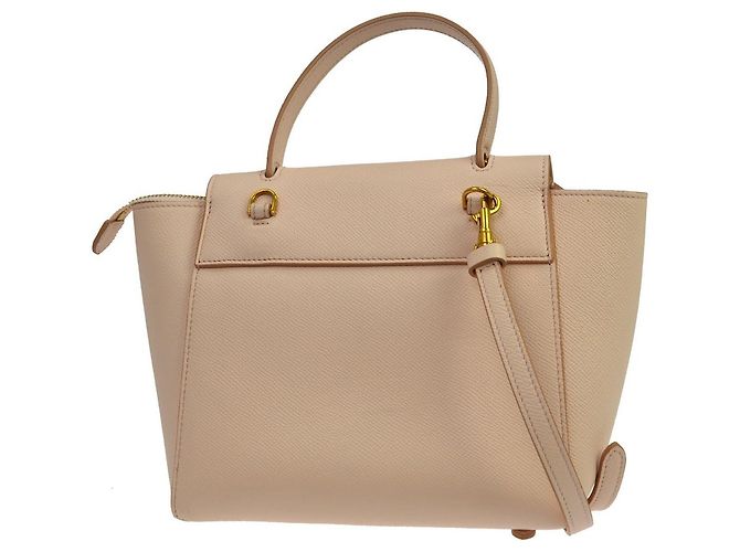 Céline Cinturón Celine Leather Micro Rosa - vista 2