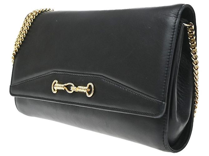 Céline Celine Flap Shoulder Leather Nero - vista 3