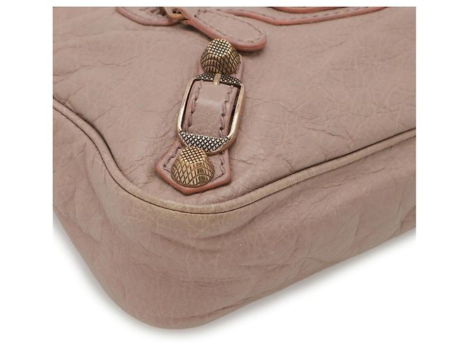 Borsa a tracolla Balenciaga Giant Hip Rosa - vista 3