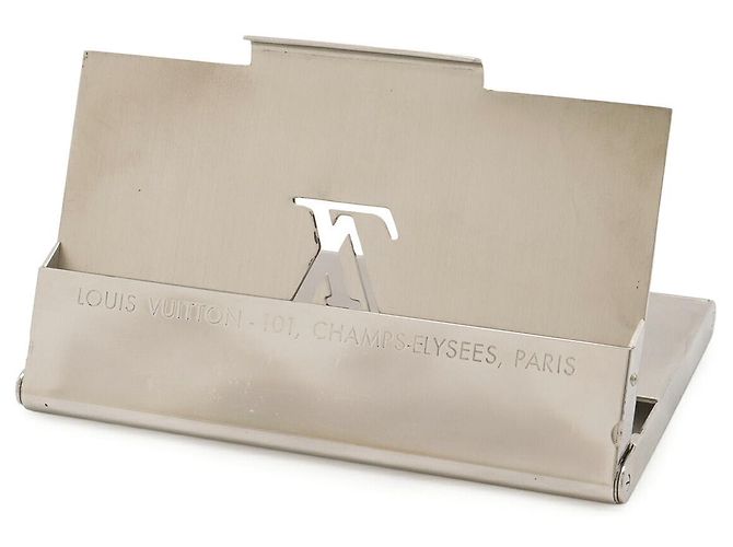 Louis Vuitton Tarjetero Plata Metálico - vista 4