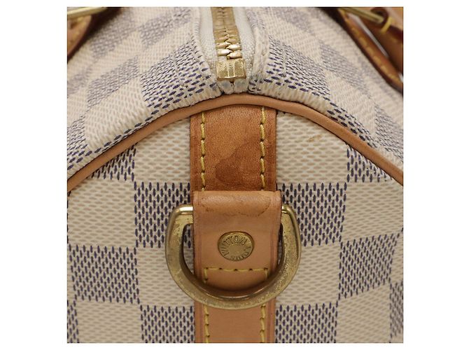 Borsa Louis Vuitton Speedy Bandouliere Marrone Beige - vista 4