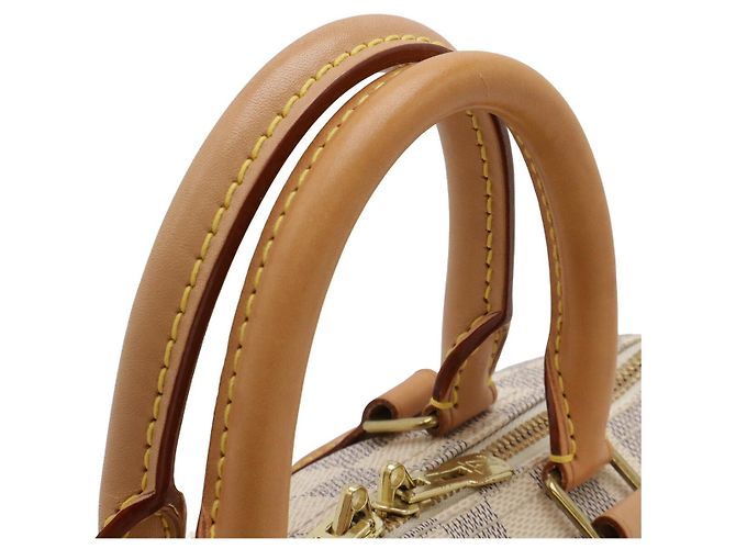 Borsa Louis Vuitton Speedy Bandouliere Marrone Beige - vista 6