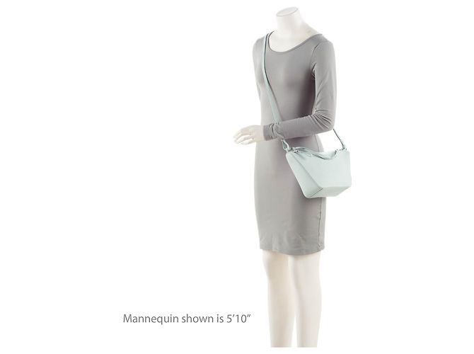 Borsa a tracolla Mini Hammock in pelle di vitello Loewe Blu - vista 5