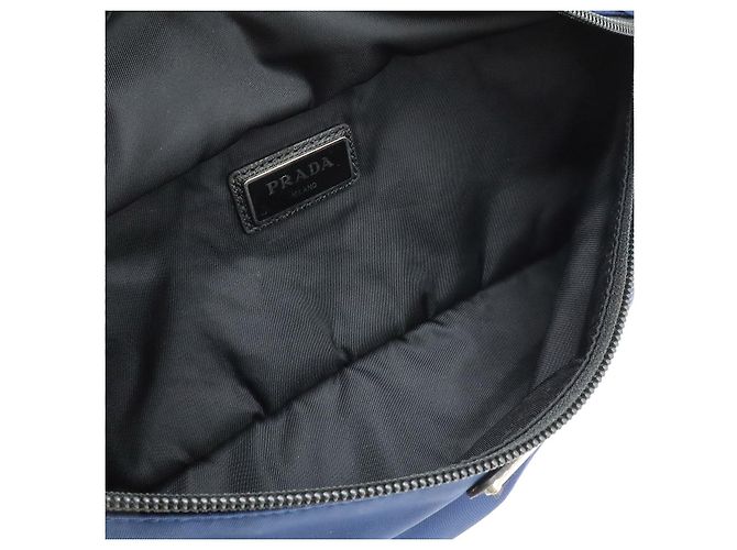 Prada Gürteltasche mit Triangle-Logo Blau - Ansicht 6