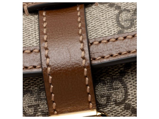 Custodia da viaggio per orologi Gucci GG Supreme Retro Marrone Beige - vista 10