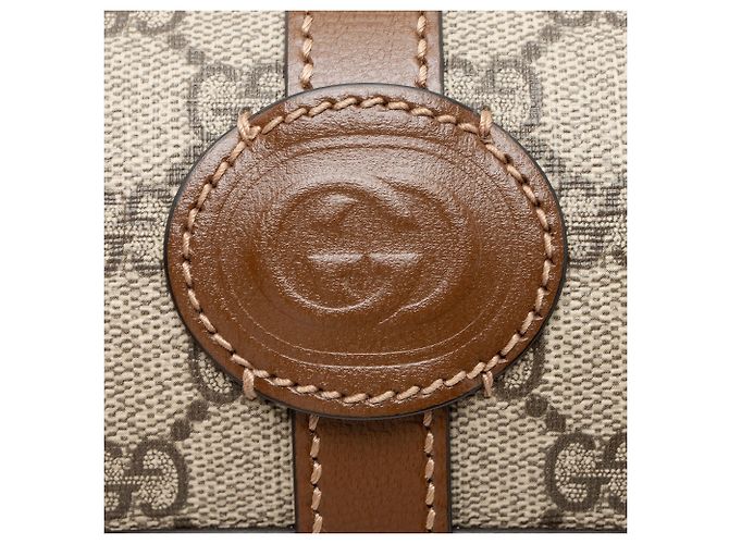 Custodia da viaggio per orologi Gucci GG Supreme Retro Marrone Beige - vista 8