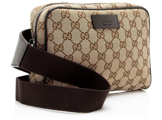 Borsa cintura Gucci GG Canvas Marrone Beige - vista 2