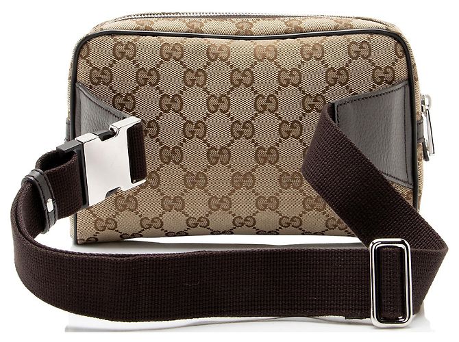 Borsa cintura Gucci GG Canvas Marrone Beige - vista 3