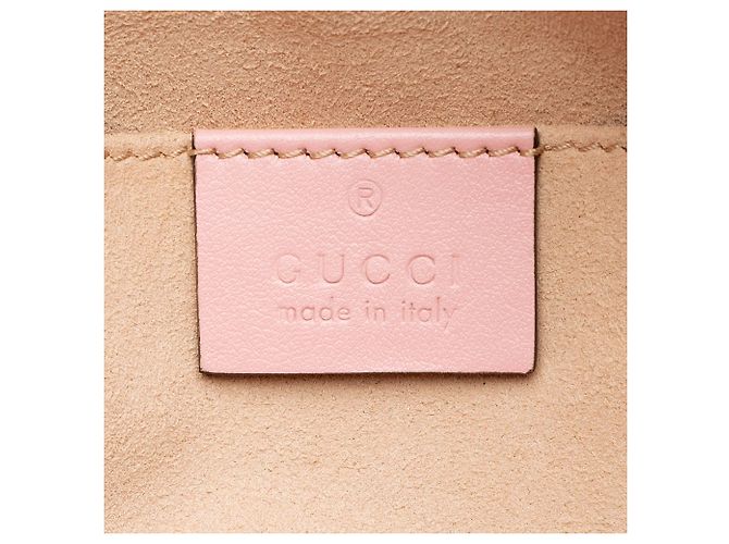 Borsa piccola GG Marmont in pelle matelassé Gucci Rosa - vista 8