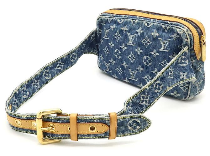 Louis Vuitton Monogram Denim Gürteltasche Blau - Ansicht 2