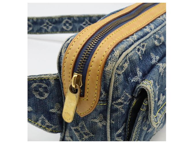 Louis Vuitton Monogram Denim Gürteltasche Blau - Ansicht 4
