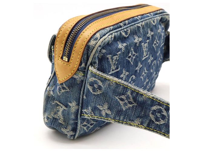 Louis Vuitton Monogram Denim Gürteltasche Blau - Ansicht 6