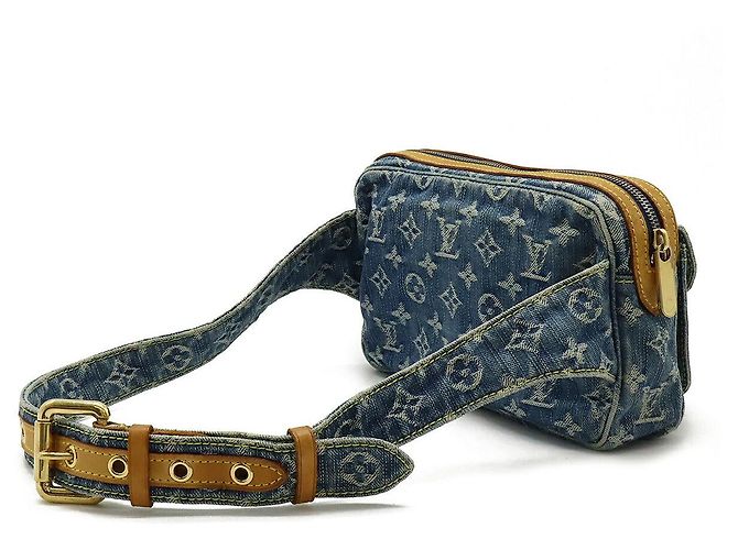 Borsello da cintura Louis Vuitton Monogram Denim Blu - vista 2