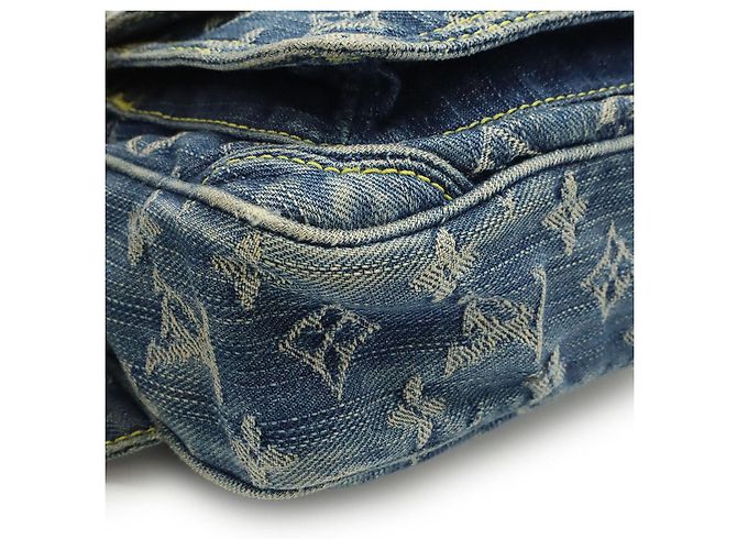 Borsello da cintura Louis Vuitton Monogram Denim Blu - vista 3