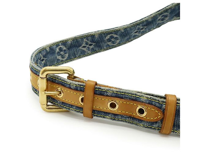 Borsello da cintura Louis Vuitton Monogram Denim Blu - vista 5