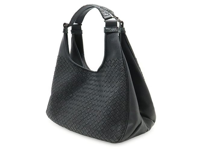 Borsa a tracolla Bottega Veneta Campana Nero - vista 2