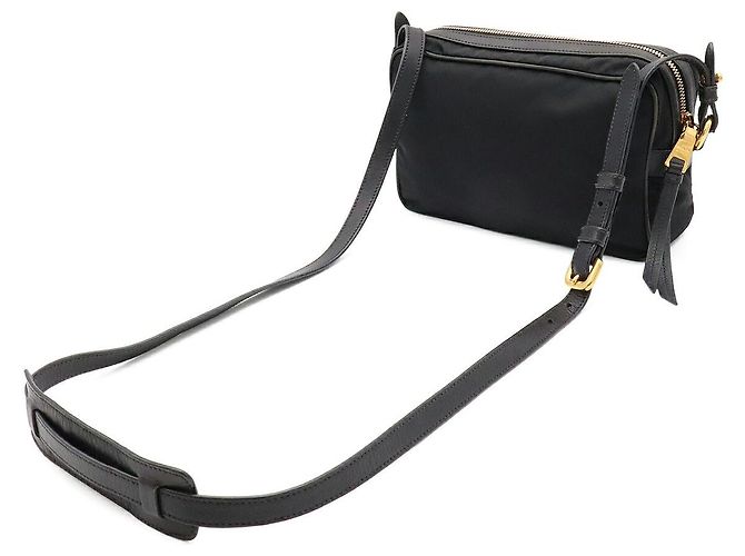 Prada Borsa crossbody con logo triangolare Nero - vista 2