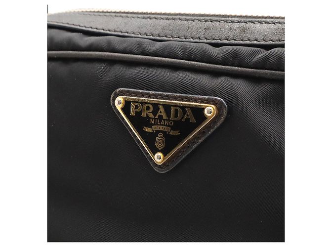 Prada Borsa crossbody con logo triangolare Nero - vista 6