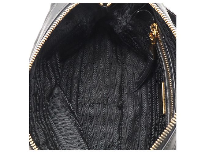 Prada Borsa crossbody con logo triangolare Nero - vista 9