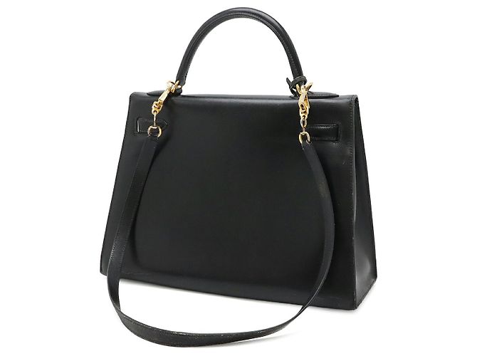 Borsa Hermès Kelly Nera in Pelle Nero - vista 2