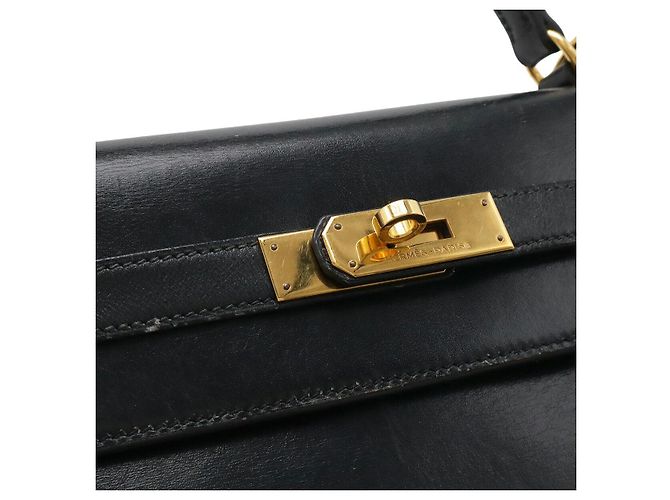 Borsa Hermès Kelly Nera in Pelle Nero - vista 5