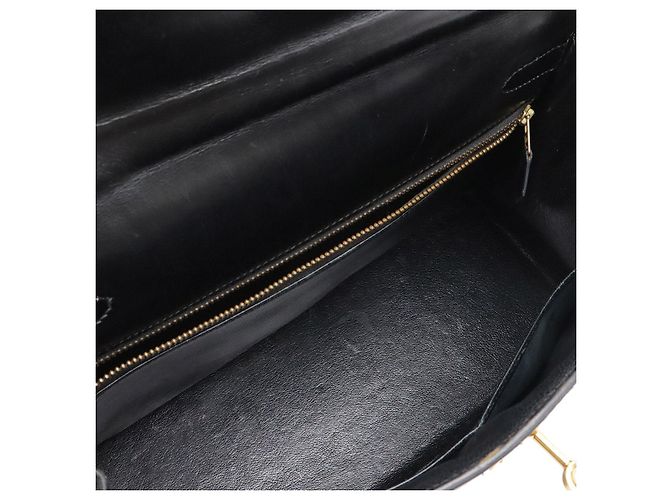 Borsa Hermès Kelly Nera in Pelle Nero - vista 7