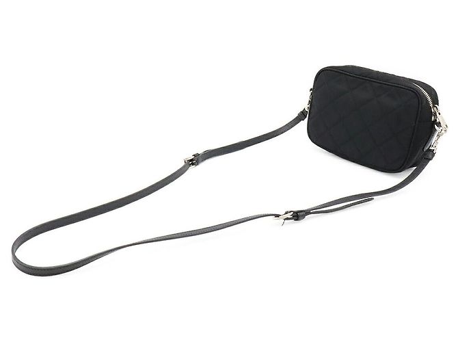 Bolsa tiracolo Prada com logótipo triangular Preto - vista 2