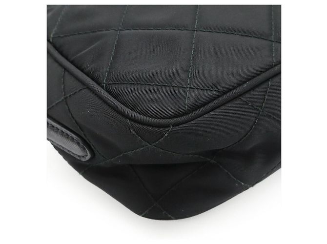 Bolsa tiracolo Prada com logótipo triangular Preto - vista 3