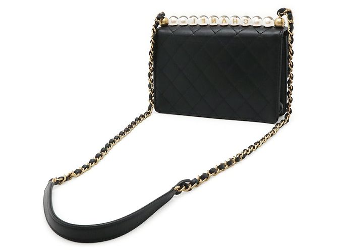Chanel Borsa a tracolla Matelassé con catena Nero - vista 2