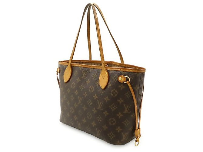 Borsa Tote Louis Vuitton Neverfull Marrone - vista 2